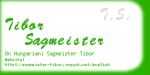 tibor sagmeister business card